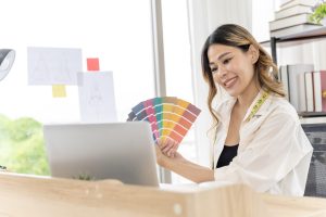 Asian women working together Small business