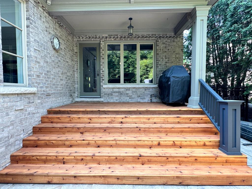 exterior deck painting in Vaughan