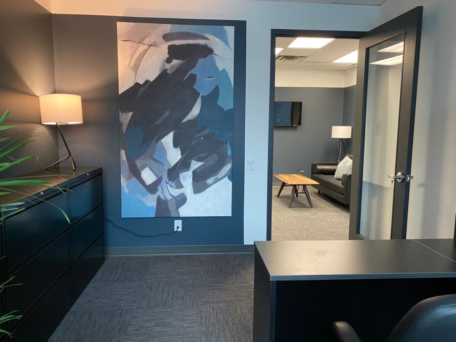 An office interior in Toronto