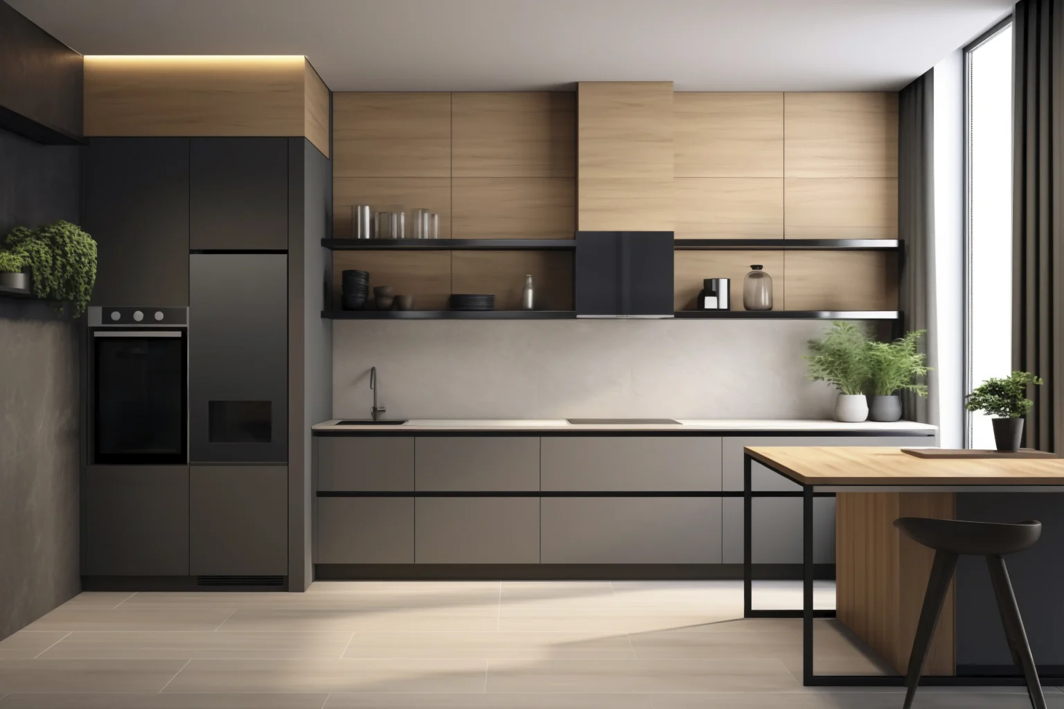 Factory Like Finishes in Residential Kitchens